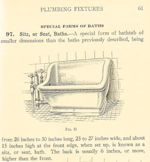 antique sitz bath
